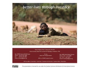 Antimicrobial use in smallholder livestock systems in Ethiopia