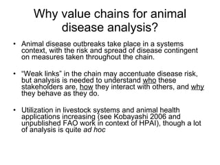 The poverty impacts of animal diseases in developing countries: new roles, new demands for economics and epidemiology