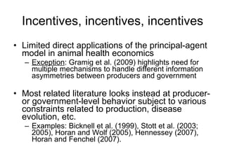 The poverty impacts of animal diseases in developing countries: new roles, new demands for economics and epidemiology