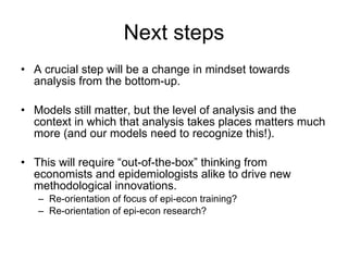 The poverty impacts of animal diseases in developing countries: new roles, new demands for economics and epidemiology