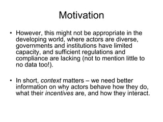 The poverty impacts of animal diseases in developing countries: new roles, new demands for economics and epidemiology