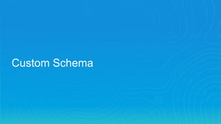 Custom Schema
 