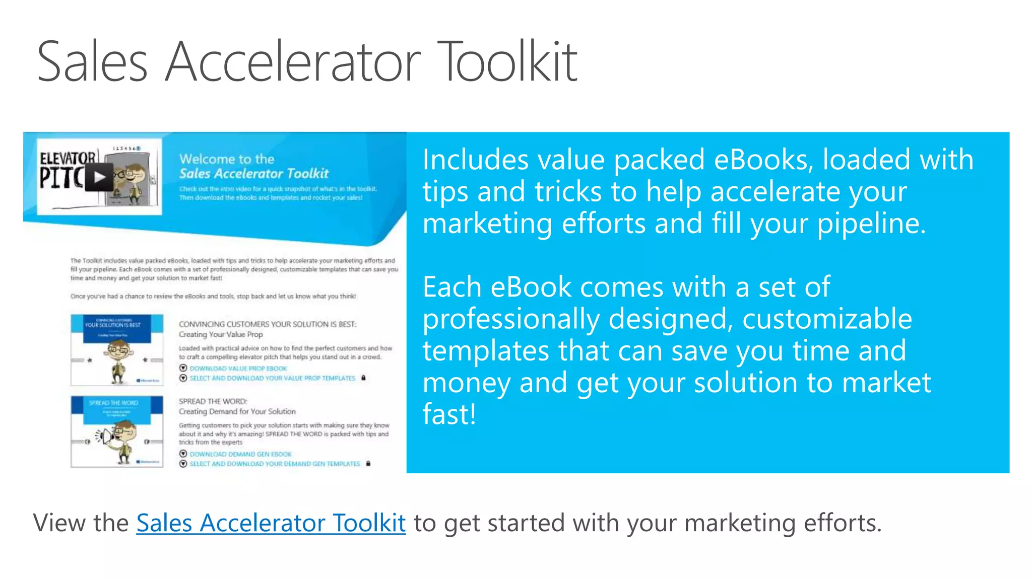 Sales Accelerator Toolkit
 