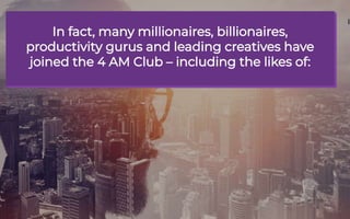 Is Waking up at 4 AM Really Worth it? 