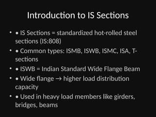 Ismb Code 808 ISWB_350_Model_Presentation.pptx steel tables | PPTX