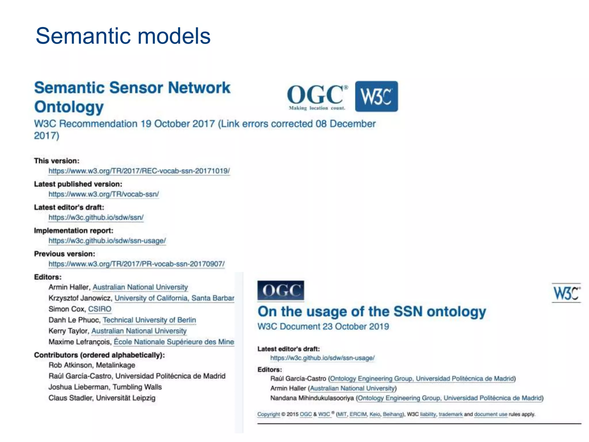 Semantic models
21
 