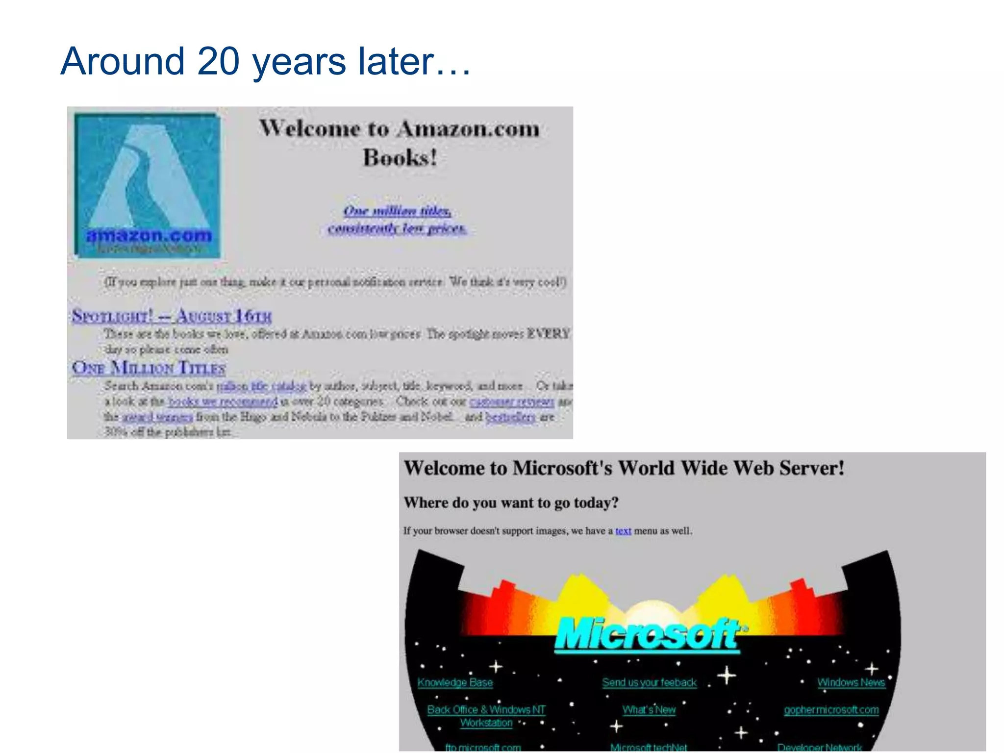 Around 20 years later…
3
 