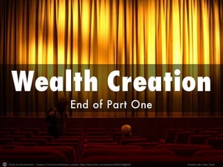 Is wealth creation a Sacred Path - Part 1