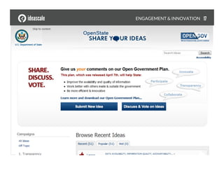 ENGAGEMENT & INNOVATION
 17
 