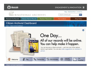 © 2014 Norman Jacknis, IdeaScale. All rights reserved!7/1/2014!
ENGAGEMENT & INNOVATION
 30
 