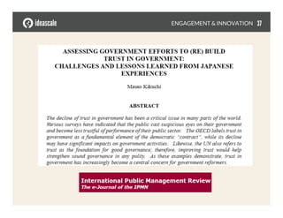 ENGAGEMENT & INNOVATION
 37
 