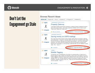 ENGAGEMENT & INNOVATION
Don’tLetthe
EngagementgoStale
49
 