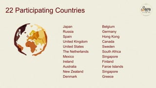 22 Participating Countries 
Japan 
Russia 
Spain 
United Kingdom 
United States 
The Netherlands 
Mexico 
Ireland 
Austral...