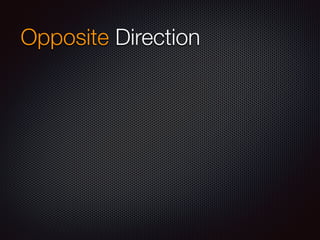 Opposite Direction
 