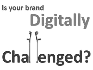 Is your brand
        Digitally

Cha enged?
 