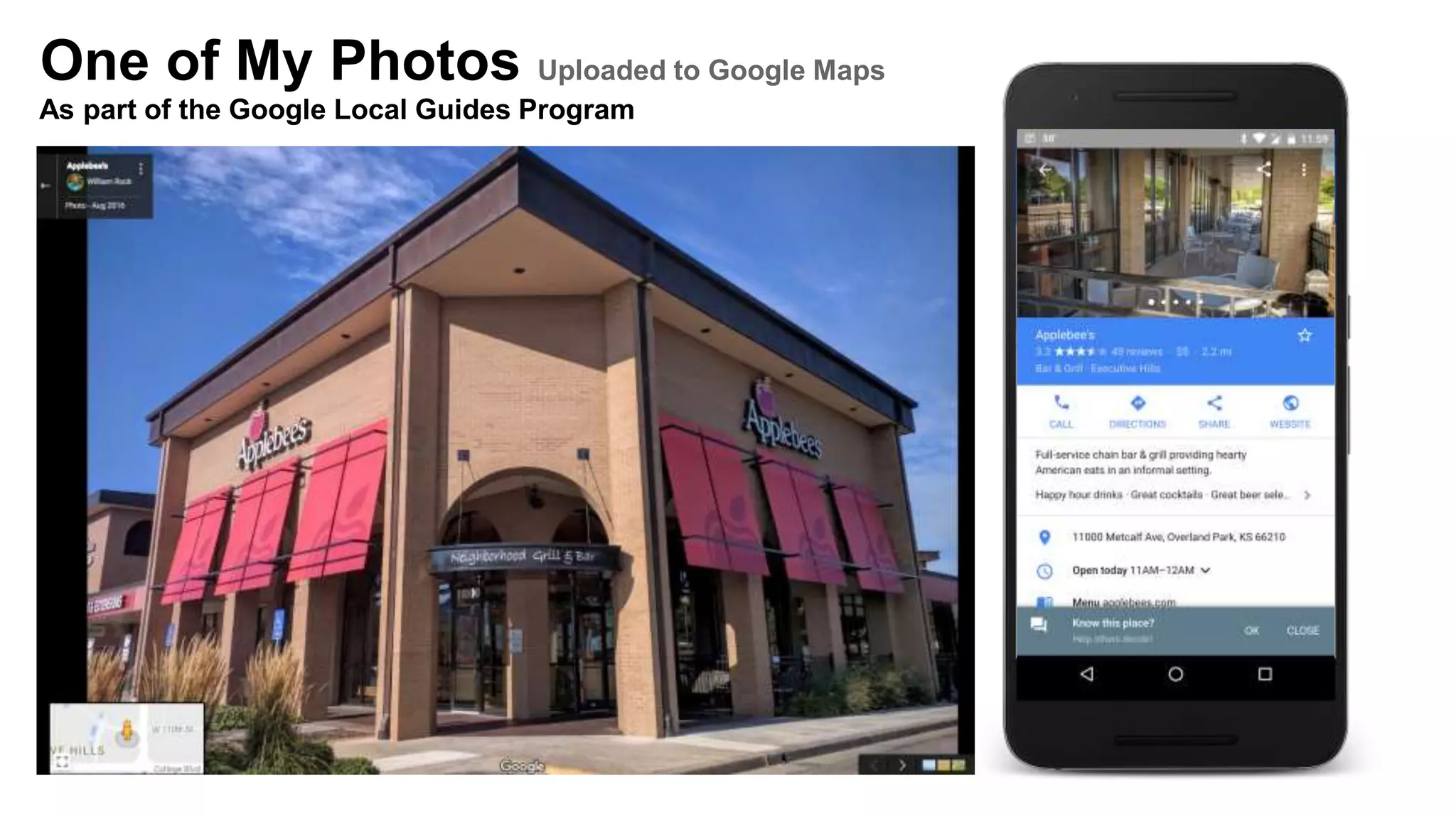 One of My Photos Uploaded to Google Maps
As part of the Google Local Guides Program
 