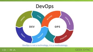 DevOps
DevOps is not a technology, it is a methodology.
 