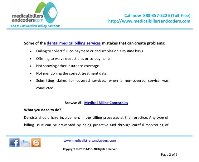 Is your dental practice billing 100 percentage error free