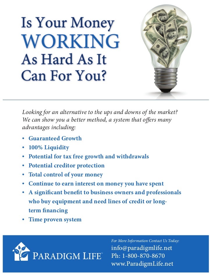 Infinite Banking Is Your Money Working as Hard As It Can For You?