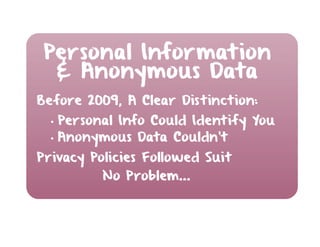 Have You Updated Your Privacy Policy For Changes In Anonymous Data?