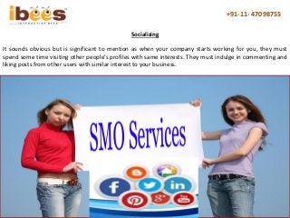 It sounds obvious but is significant to mention as when your company starts working for you, they must
spend some time vis...