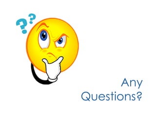 Any
Questions?
 