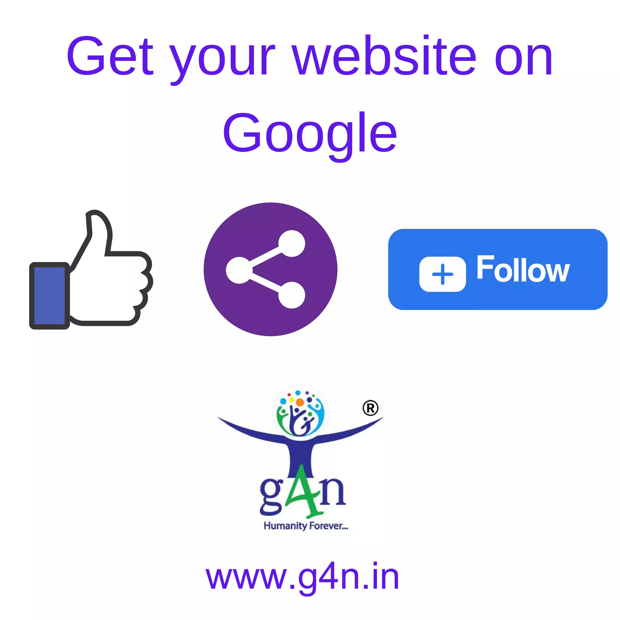Get your website on
Google
www.g4n.in
 