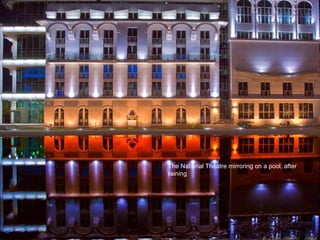 2013.10.11. Photo portfolio of Ivan Szedo 13
The National Theatre mirroring on a pool, after
raining
 