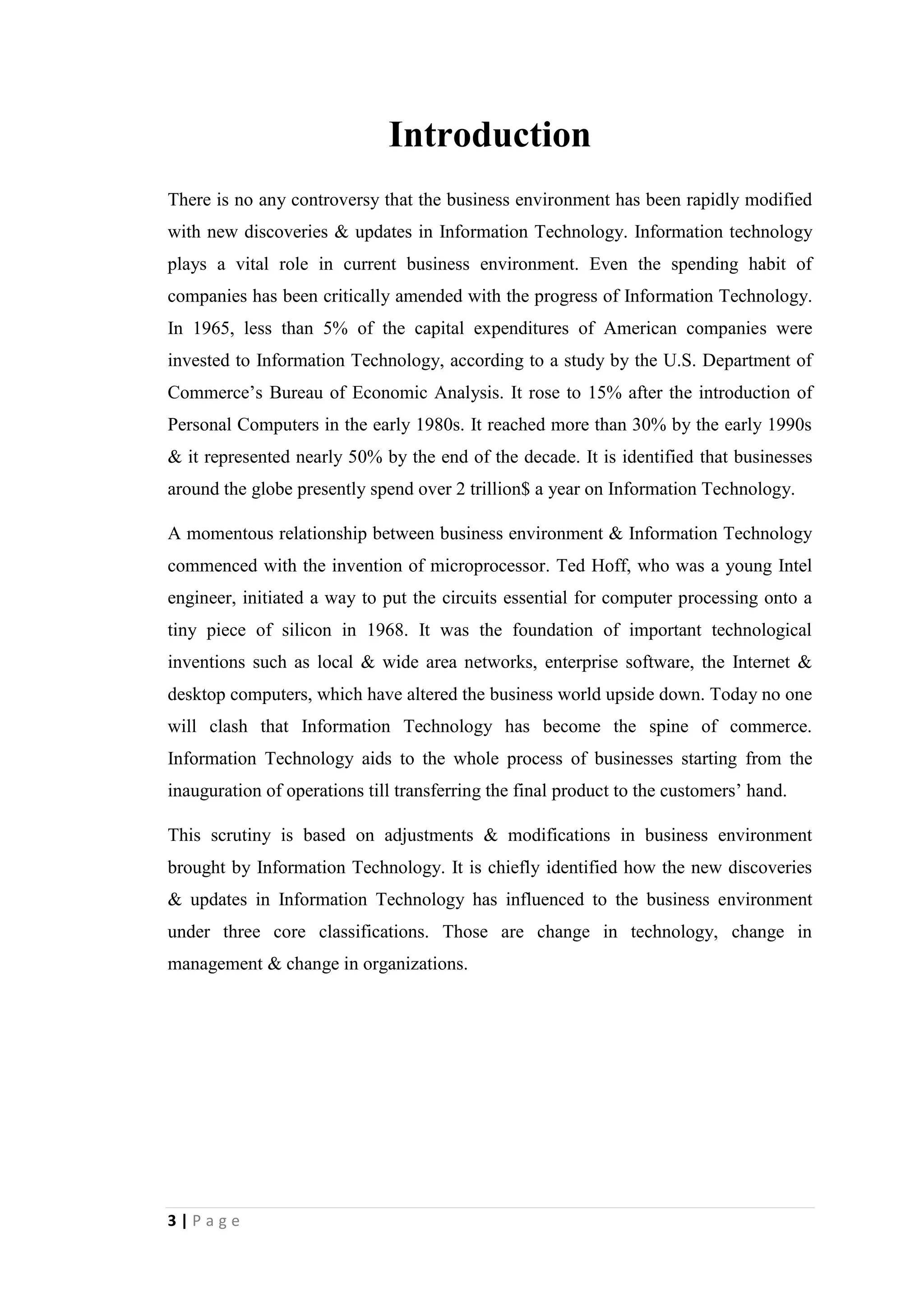 3
Content
Introduction 04
Change in Technology 05
Change in Management 08
Change in Organizations 11
References 14
 