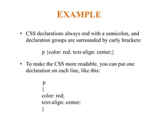 Cascading Style Sheet (CSS) | PPTX