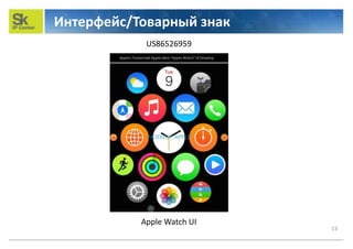 Интерфейс/Товарный знак
13
US86526959
Apple Watch UI
 