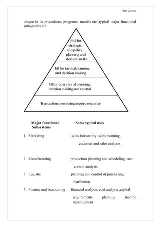 IT-314 MIS (Practicals)