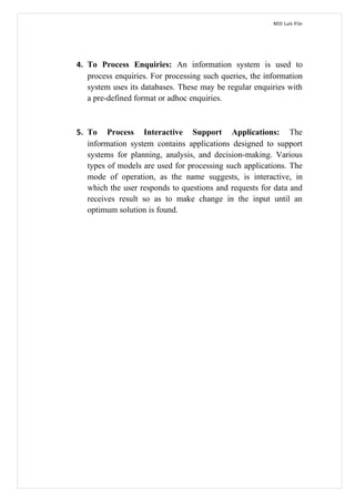 IT-314 MIS (Practicals)