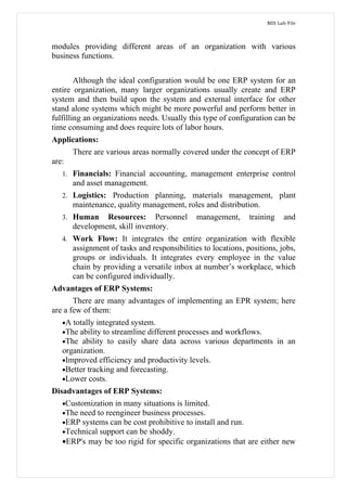 IT-314 MIS (Practicals)