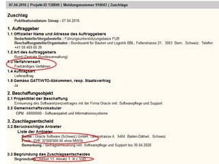Executive MPA, 2. Juli 2016
E-Government in der Schweiz
25
Ausschreibungsplattform simap.ch
 