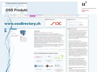 Executive MPA, 2. Juli 2016
E-Government in der Schweiz
59
OSS Referenz
 