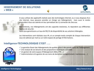 	Un accompagnement au changementhttp://www.it.tm.frIntelligence-Technologique 
