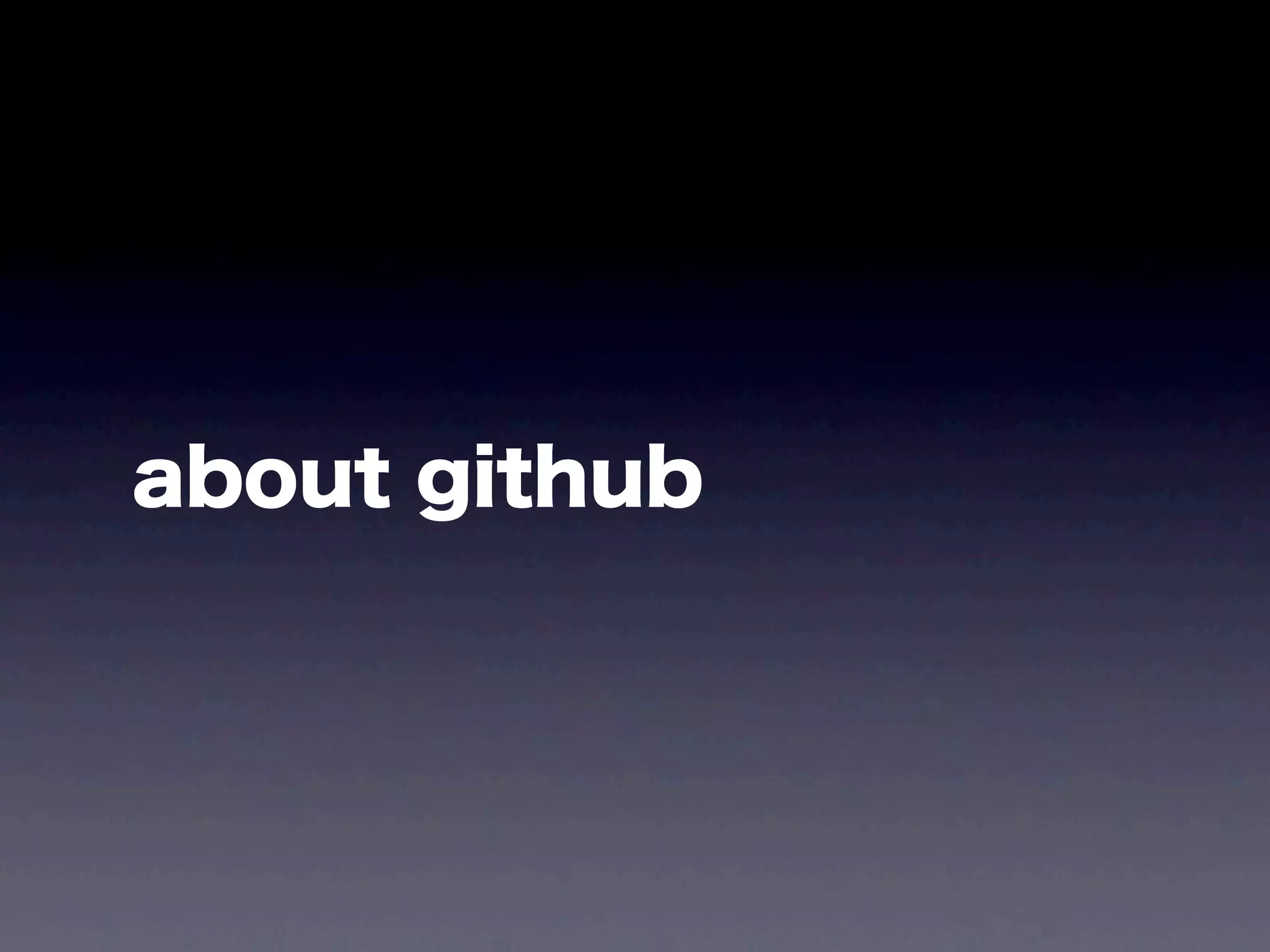 about github
 