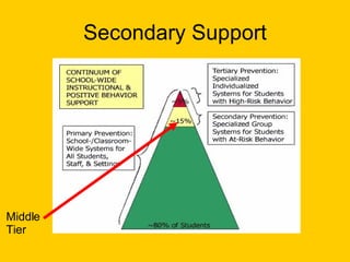 Secondary Support Middle Tier 