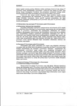 I T Governance Framework And Strategy For E Government | PDF