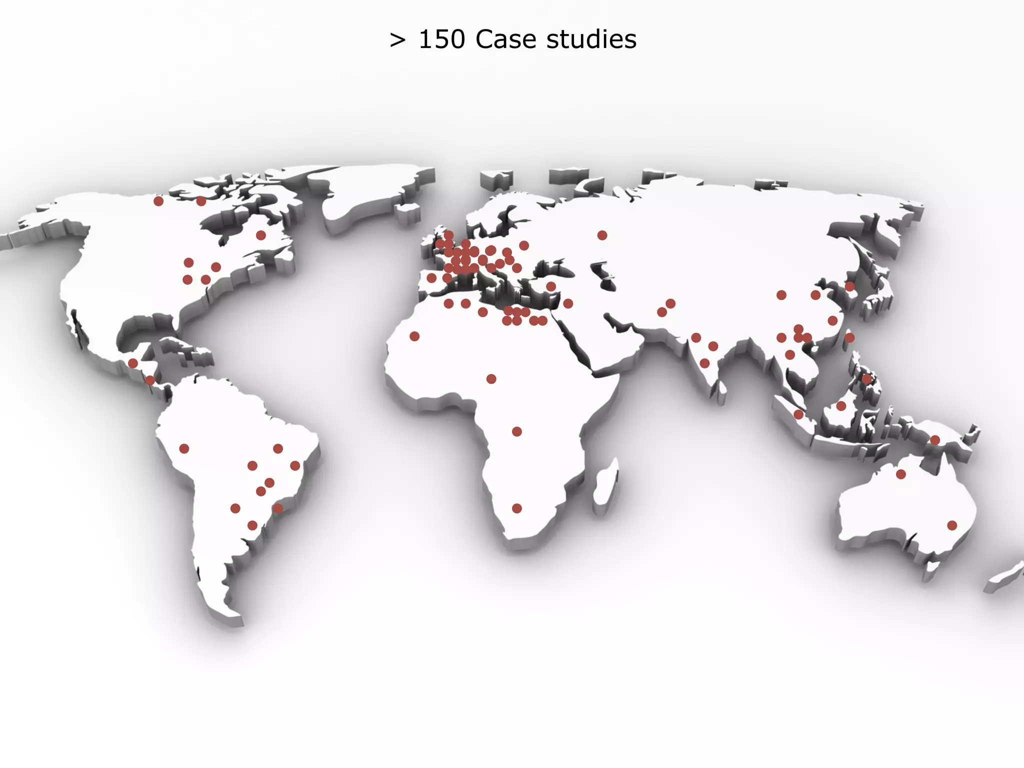 > 150 Case studies
 