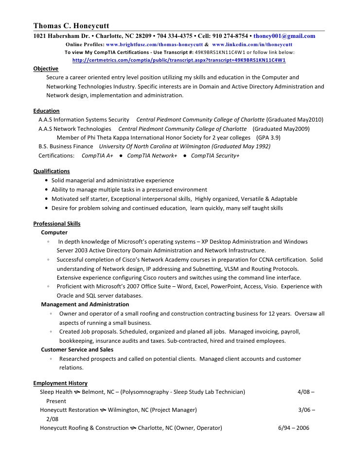 stock broker resume
