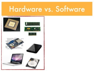 Hardware vs. Software
 