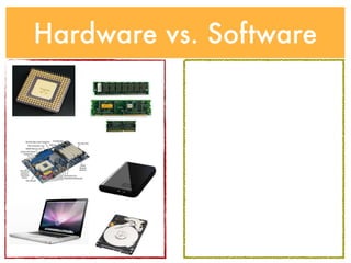 Hardware vs. Software
 