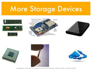 More Storage Devices




 www.sayfun.me | AJ Sascha Funk | Information Technology & Its Applications | Rangsit University - International College
 