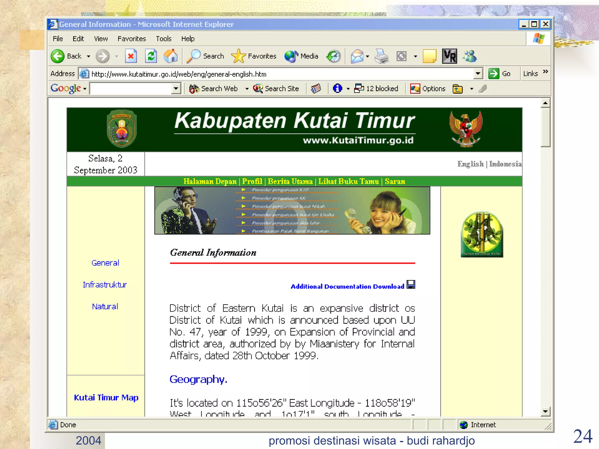 2004   promosi destinasi wisata - budi rahardjo   24
 