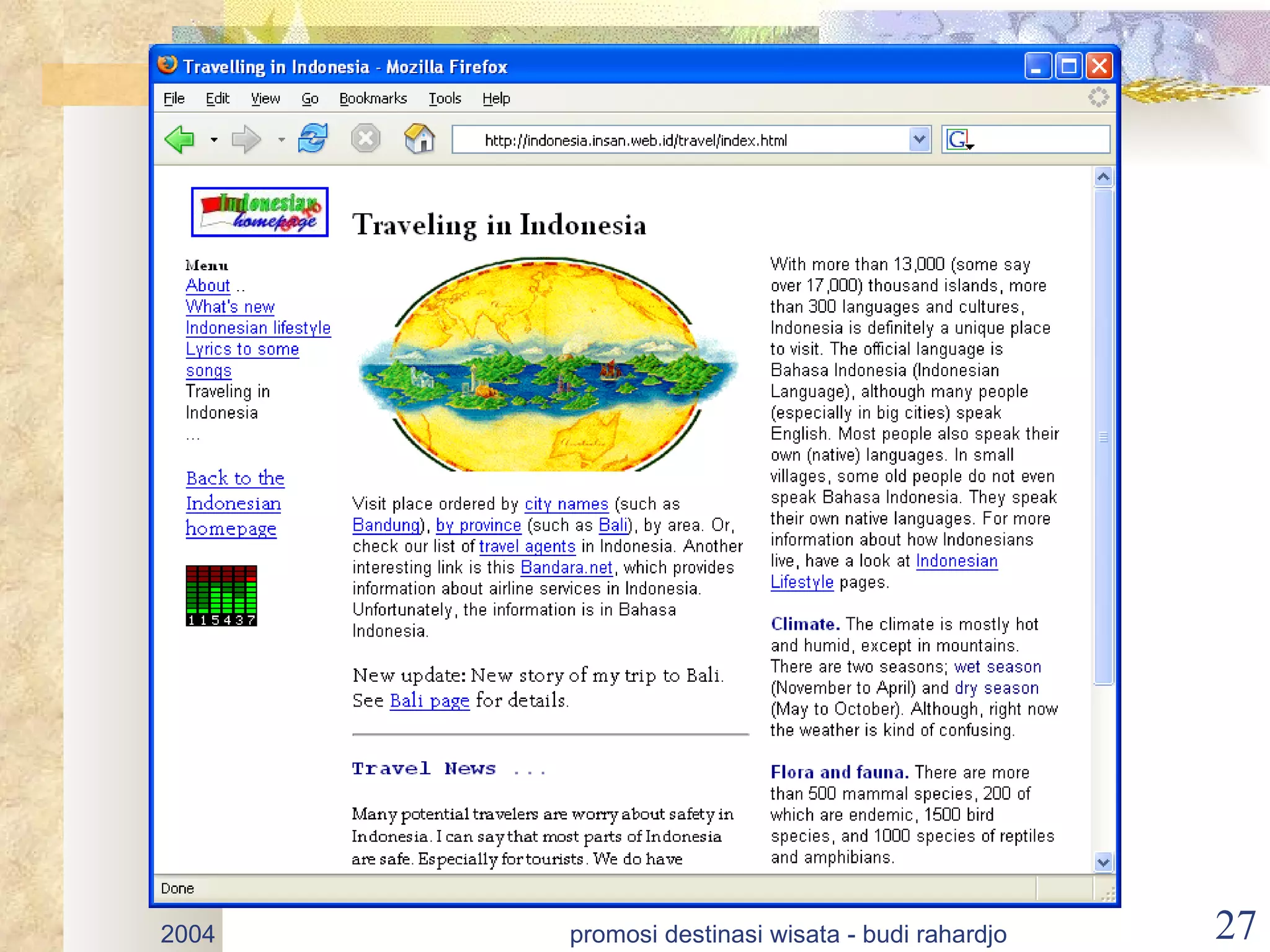 2004   promosi destinasi wisata - budi rahardjo   27
 