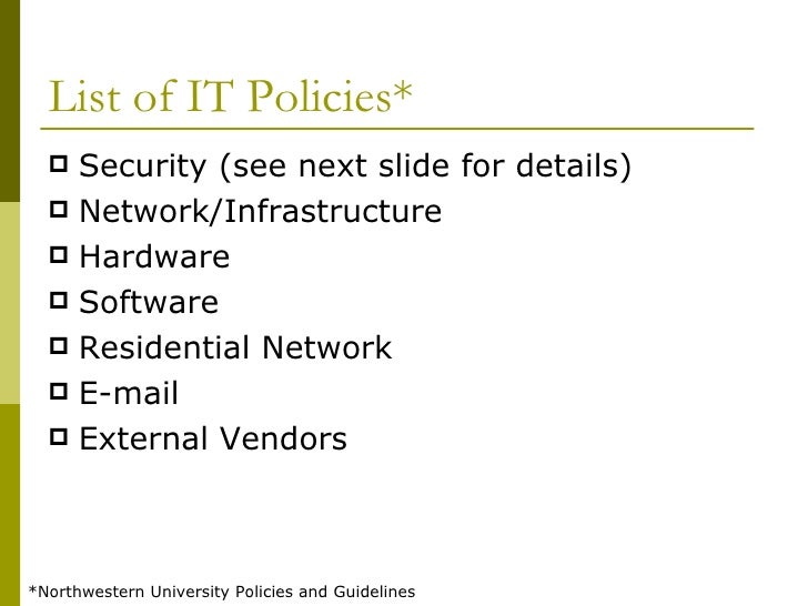 it policies