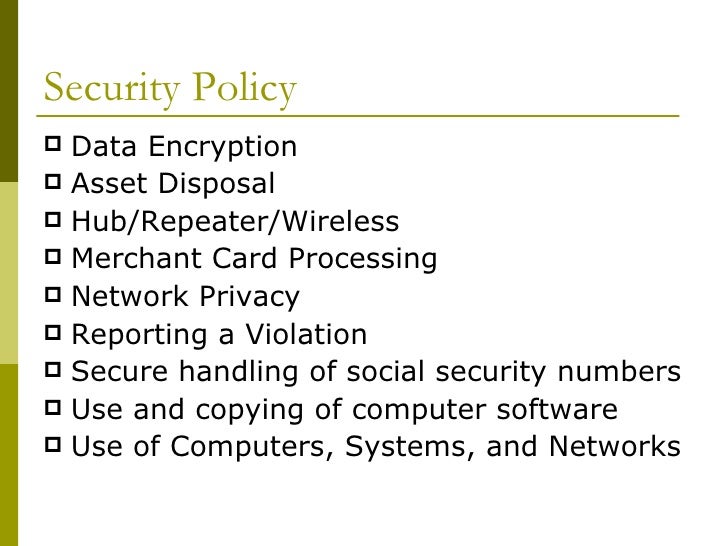 it policies