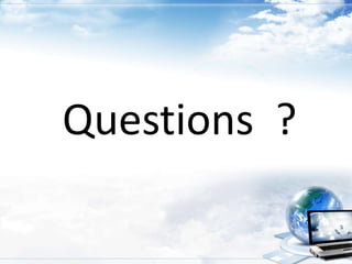 Questions ?
11
 